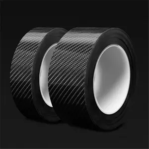 1PC Car threshold strip sticker 5D carbon fiber pattern trunk bumper protection sticker door border scraping door anti-collision strip Sticker For Cars Car Decals