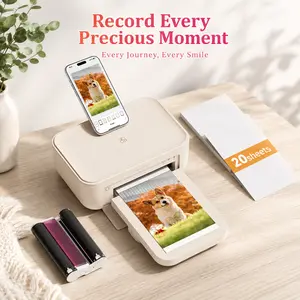 HPRT Photo Printer 4×6”, Wi-Fi Full-Color Instant Phone Phtoto Printer for iPhone, Android, Smartphone, Thermal Dye-Sublimation Impresora De Fotos for Home Use