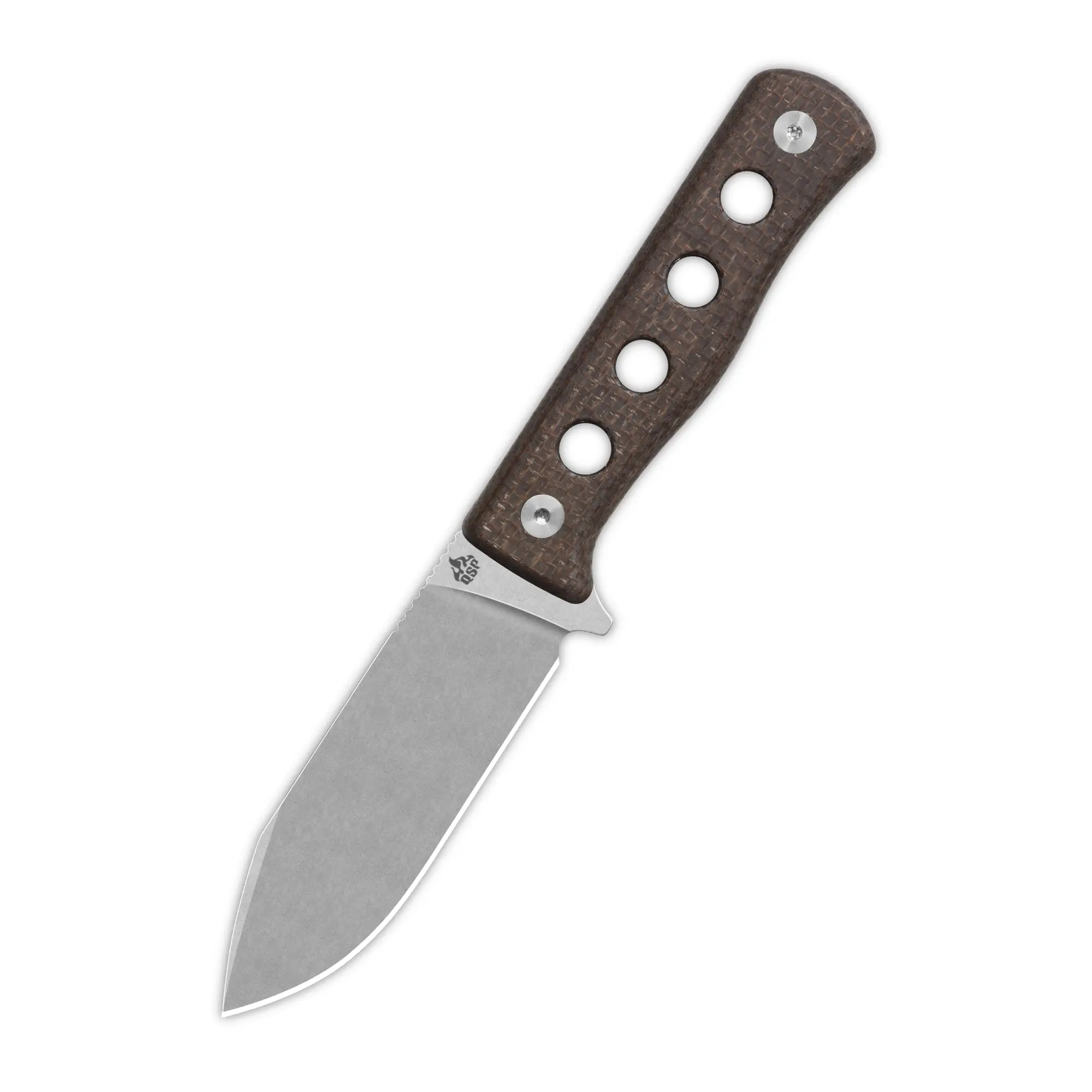 QSP CANARY FIXED BLADE HUNTING KNIFE with KYDEX SHEATH, 4.25'' SHARP BLADE with MICARTA HANDLES