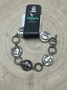 Western Buffalo Coin Toggle Bracelet