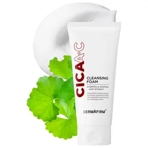 [DERMAFIRM] CICA AC Cleansing Foam, Hydrating Facial Cleanser for Oily, Sensitive & Dry Skin, Niacinamide Face Wash, Korean Skincare, 5.29 oz