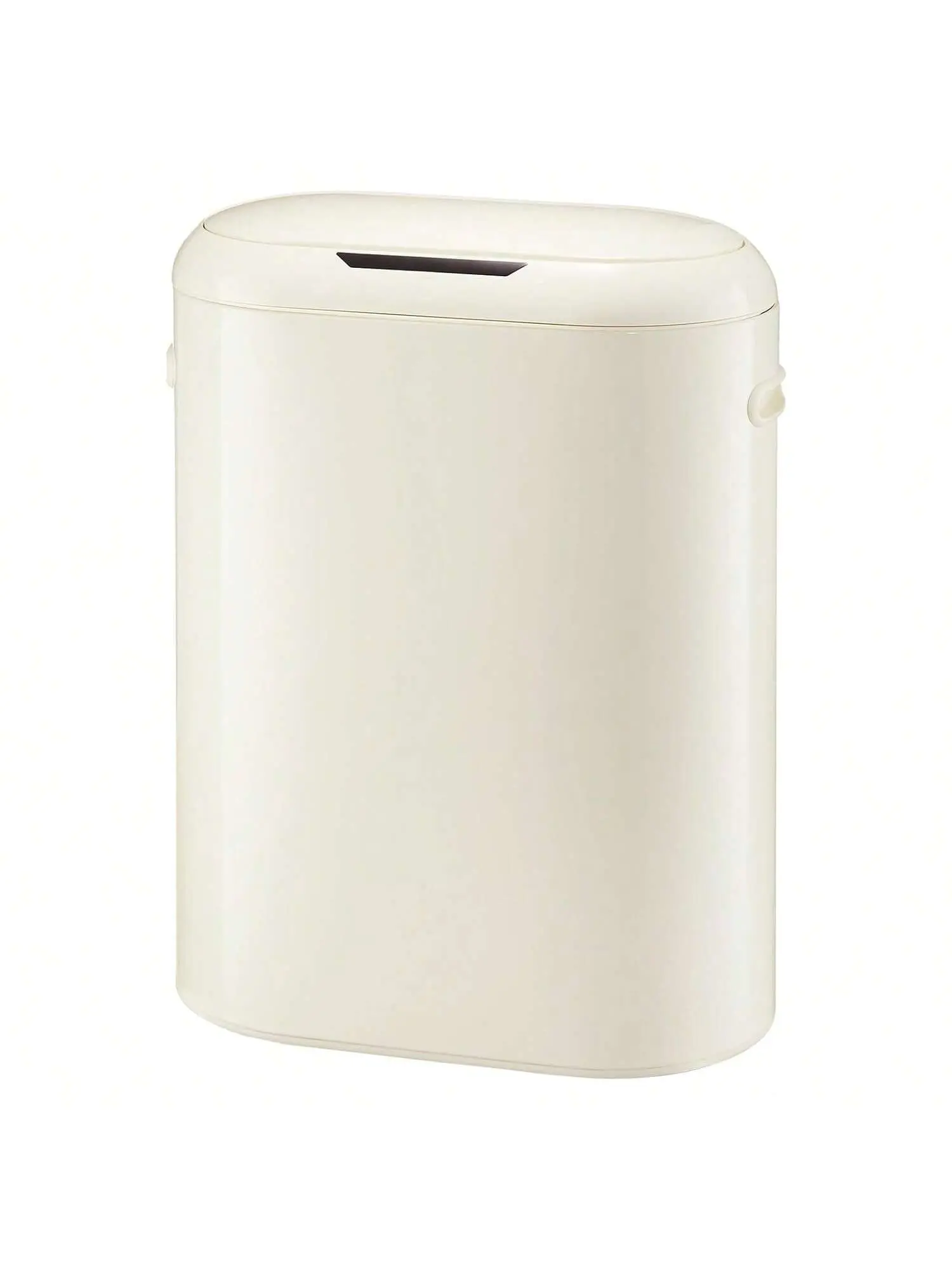 SensorCan 13 Gal (50L) Slim Touchless Motion Sensor Kitchen Trash Bin - Automatic, Soft-Close Lid, No Inner Bucket, Cream White Smooth Finish, Delay Sensing Technology, Automatic Dustbin