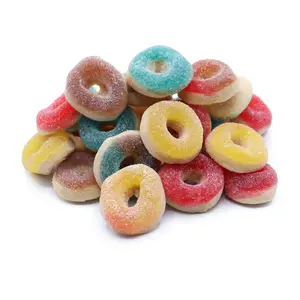 L'Orenta Gummi Glazed Donuts Candy Snack Cherry