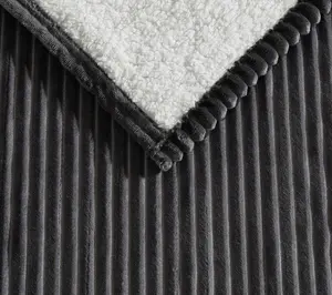 Eddie Bauer Mountain Valley Grey Plush Full Heated Blanket