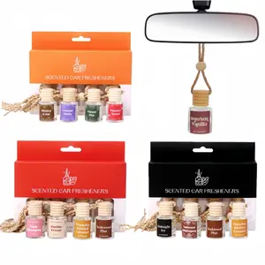 Car Air Freshener Set, Essential Oil Car Fragrance Accessories, Car Interior Diffusers, Car Scents, Perfect for Christmas & Anniversaries, Home & Car Use