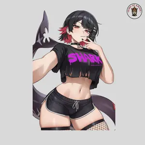 Ellen Joe Anime Sticker – Badass Edgy Waifu Sticker, Decal For Laptop & Skateboard