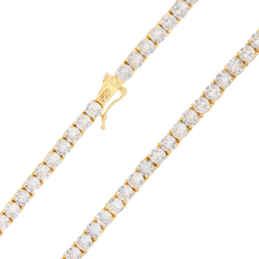 GLD 3mm Tennis Necklace - Perfect Gift #tiktokshopsummersale