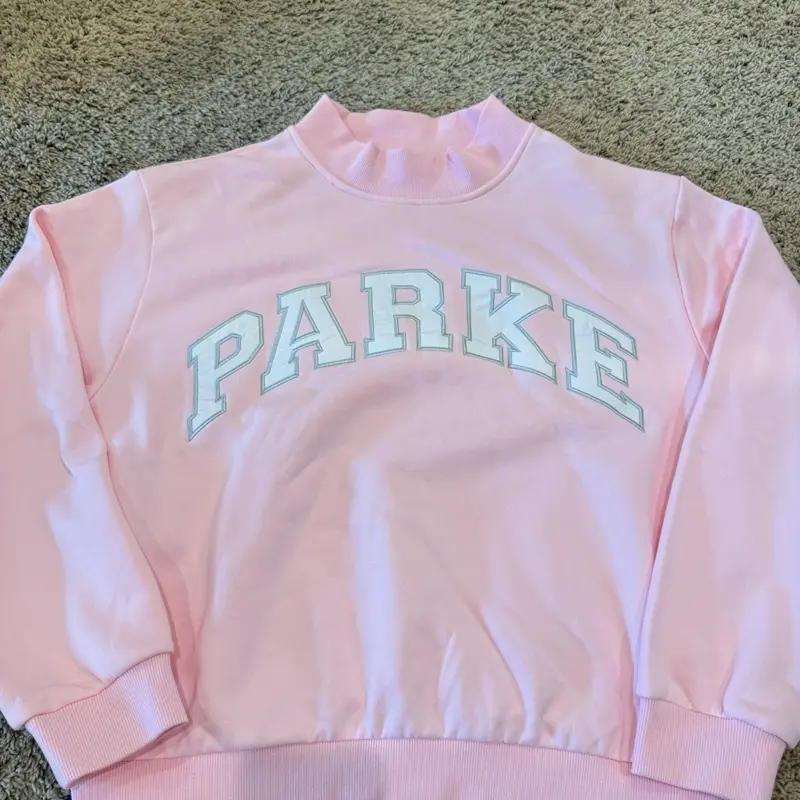 Parke mockneck sweatshirt pink and white Parke mockneck sweatshirt pink and white