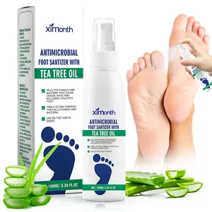Tea Tree Oil Foot Spray - Plantar Moisturizing Deodorant for Odor Control & Dry Feet Care, Refreshing and Comfortable