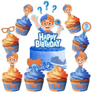 Blippi Cake Topper & Blippi Cupcake Toppers Kit