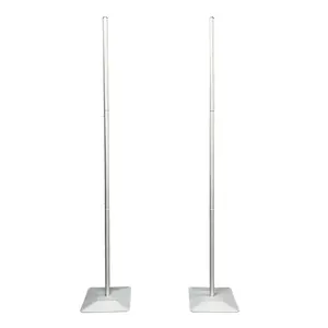 2pcs Adjustable Balloon Column Stand Flower Column Stand Made of Aluminum Alloy Tube For Party Decoration