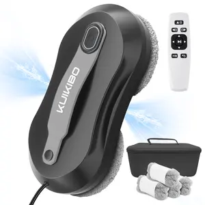 Window Cleaner Robot with Leather Belt Dual Water Spray 3500Pa Window Cleaning Robot Low Noise Glass Cleaning Robot for Frame/Frameless Glass