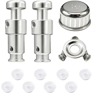 12 Pcs Float Valve Seal for Replacement Parts with 8 Valve Gaskets, Anti-Block Shield and Bracket - Premium for Duo 3, 5, 6 Qt, Duo Plus 3, 6 Qt, Ultra 3, 6, 8 Qt, Lux 3 Qt by Eiranoly