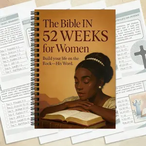 52-Week Bible Study Journal for Women: Timeless Classic Cover Art – Weekly Devotional Pages to Deepen Your Relationship with God, Reflect on Scripture & Anchor Your Life in His Unchanging Word