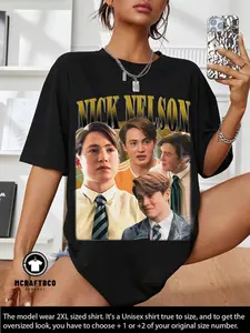 NICK NELSON Shirt | Nick Nelson Homage T-Shirt | Kit Sebastian Connor English Actor Vintage Retro Merch | Funny Heartstopper Tees Fans Gift