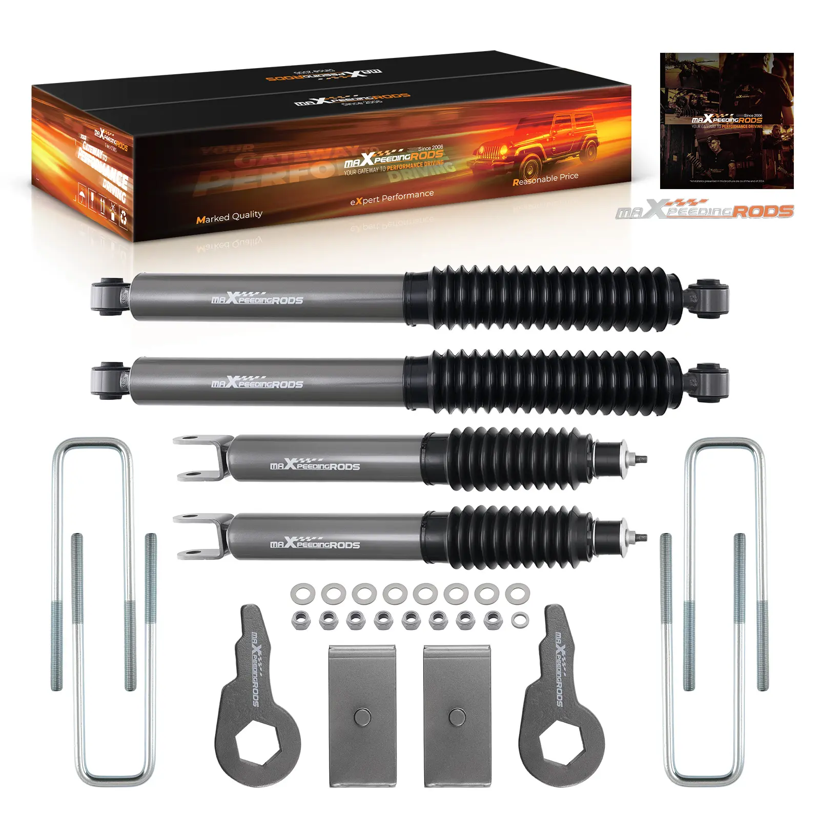 maXpeedingrods 1.5-2" Leveling Lift Kit compatible for Chevy Silverado 1500 4WD Classic