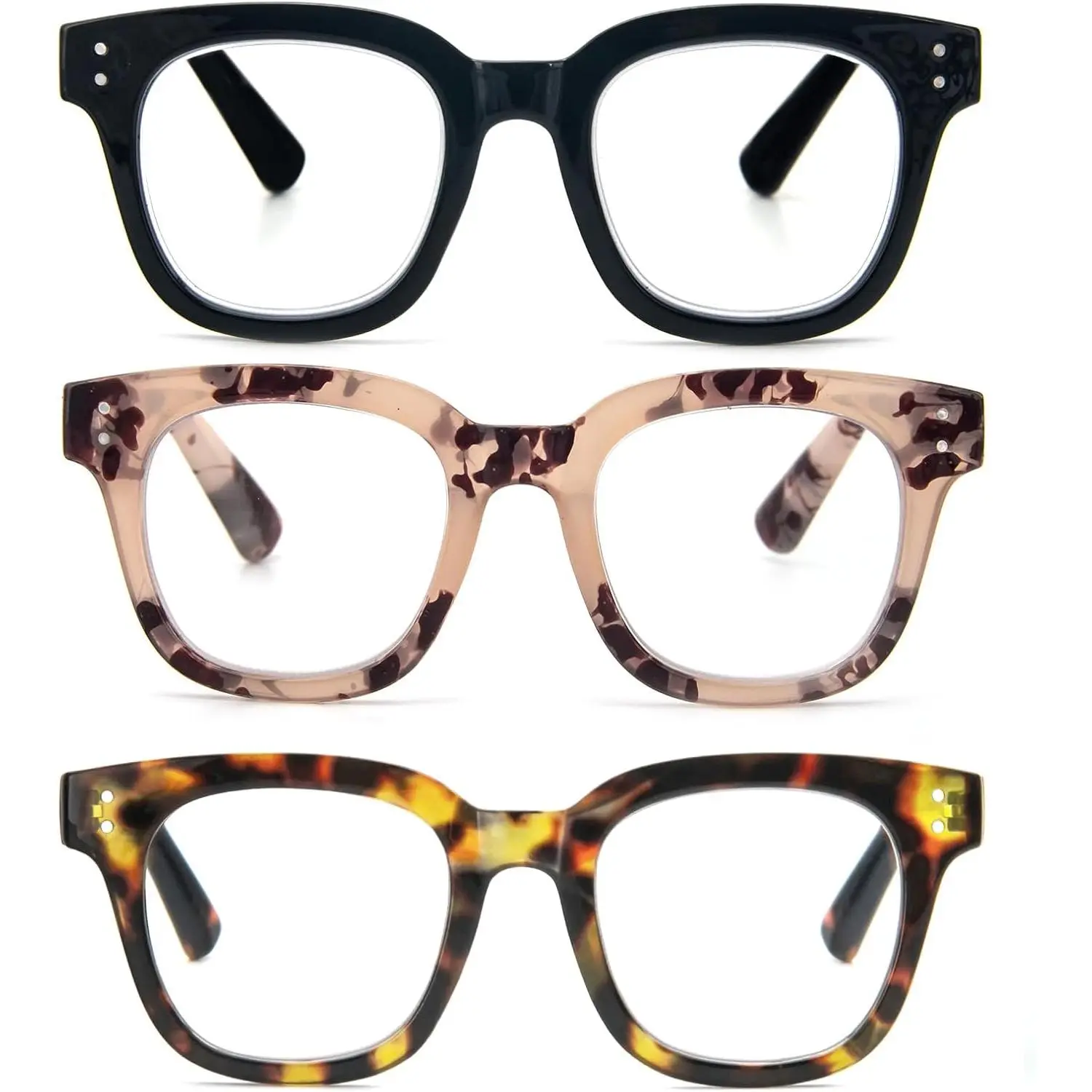 Black/Light Brown Leopard/Pink Leopard