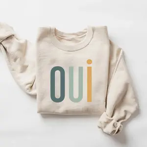 Oui sweatshirt, French Tshirt, Femme, Paris Shirt, Paris Vacation, French teacher gift, french shirt