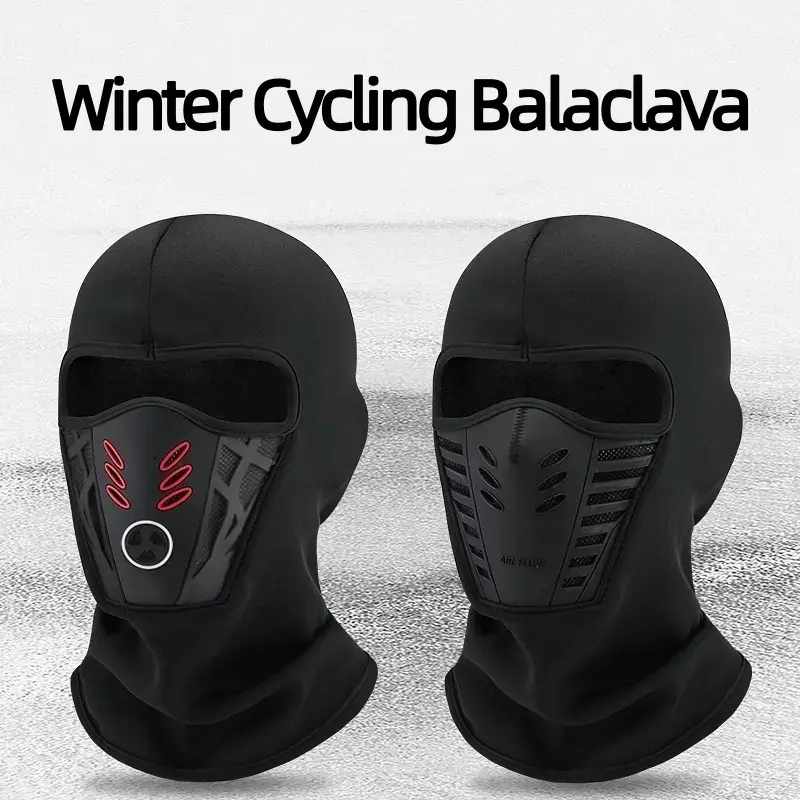 Winter Rider Warm Anti-Haze Balaclava Full Face Mask, Windproof Soft Full Coverage Hood Cap for Motorcycle Cycling Ski Outdoor Sports
