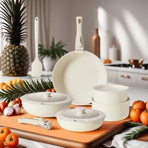 12-Piece Nonstick Cookware Set with Induction Compatibility, Healthy Cooking Utensils & Pan Protectors, PFAS-Free, Non-Toxic Kitchen Essentials