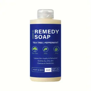 Tea Tree Body Wash, contains natural tea tree extract, refreshing and moisturizing formula, effectively removes dirt and impurities, moisturizes and softens skin, controls odor, suitable for daily use, suitable for all skin types