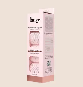 L'ANGE HAIR Thermal Curler Rollers Hair Styling Set - 8-Piece Self-Gripping Selfcare Tools with Ceramic Cores for Volumizing, Smooth, Frizz-Free Finish