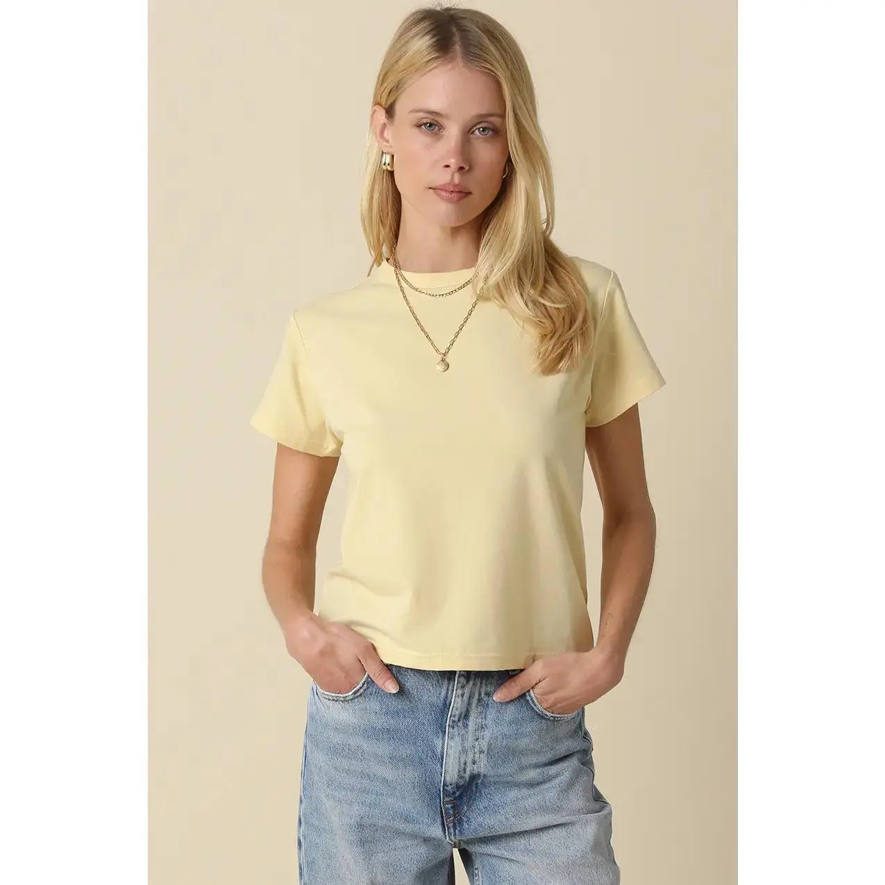 Classic Crewneck T-Shirt | Butter Yellow