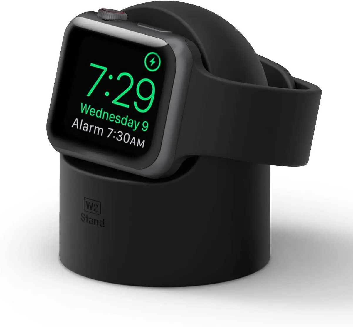 [elago Official] W2 Charging Stand for Apple Watch & Apple Watch Ultra – Silicone Nightstand Dock, Cable Management Holder, Compatible with All Apple Watch Series, 9 Colors; charger not included