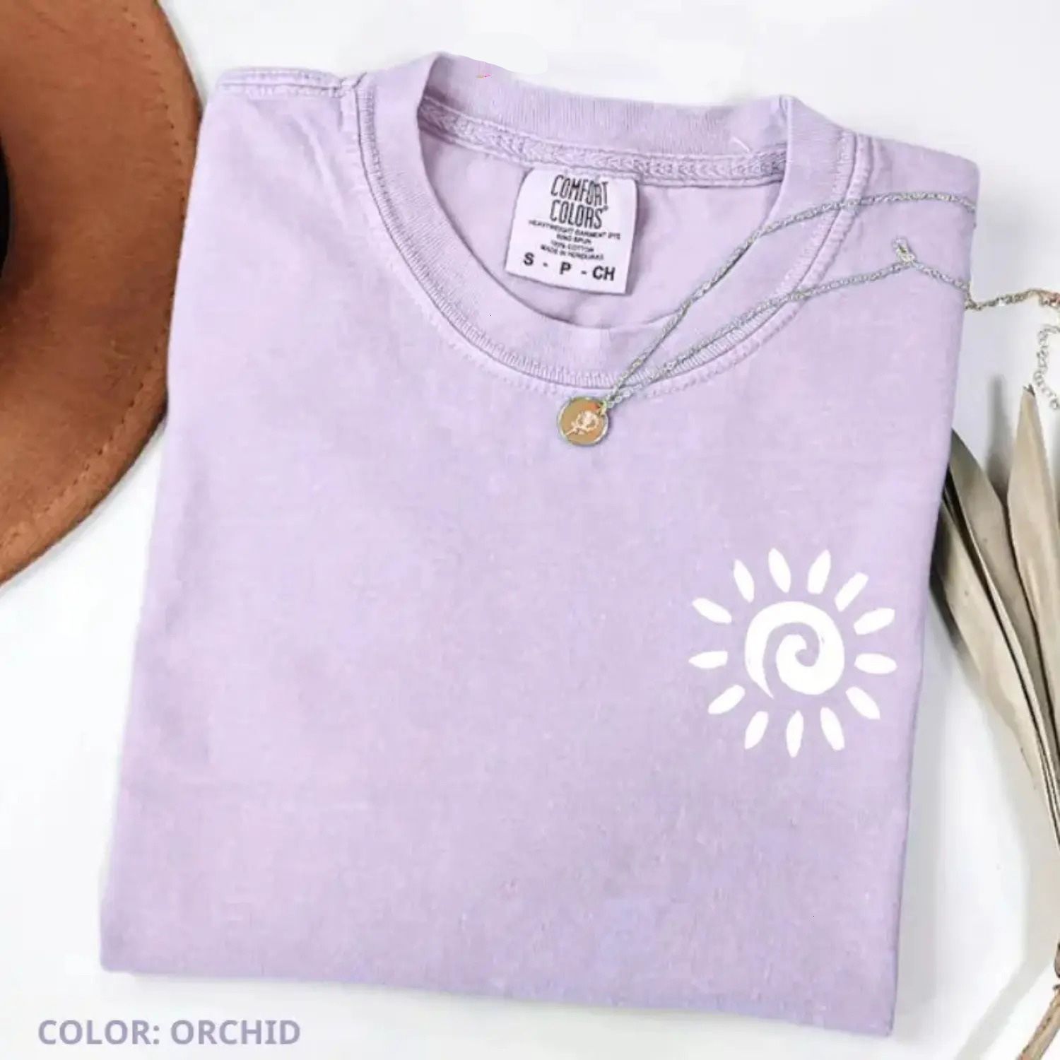 Comfort Colors Cute Sun T-shirt For Summer, Beach Shirt, Girl Gift, Full Colors Vacation Fabric Top For Womenswear, Apparel Made In The USA