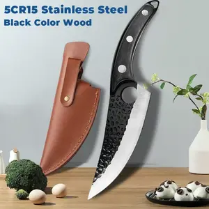 Forged Chef Knife Kitchen Butcher Boning CleaverKnife, Full Tang Japanese Kitchen Boning ,BestGift for BBO Wooden Knives Meat Kitchenware Cutting