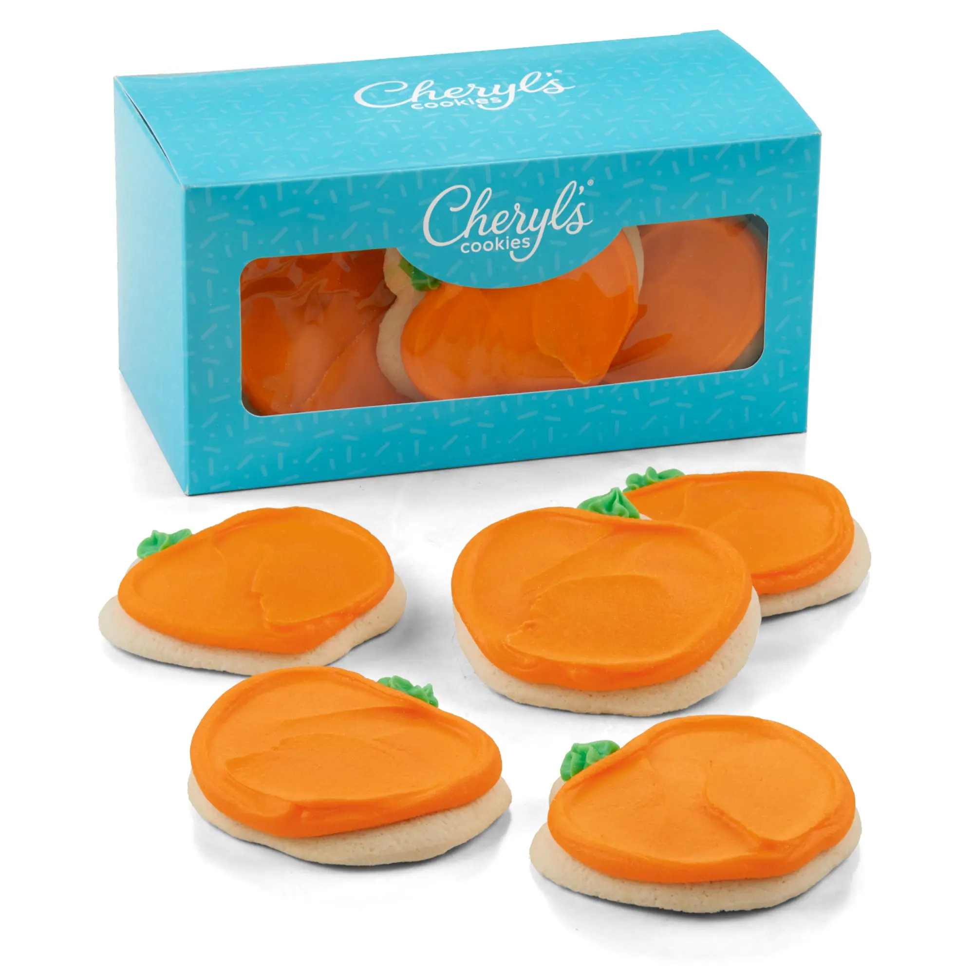 Cheryl's Cookies® Buttercream-Frosted Pumpkin Sugar Cookies, Individually Wrapped, 8 Count