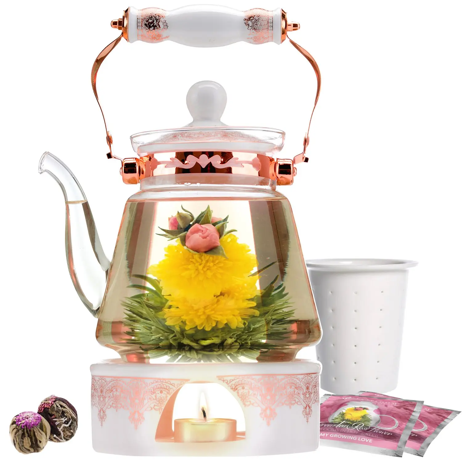 Buckingham Palace Teapot & Warmer Set