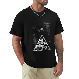 Canserbero Logo Graphic Tee Cotton Fabric Casual Street Style Crew Neck Short Sleeve T-Shirt Tops Trendy for Women for Men