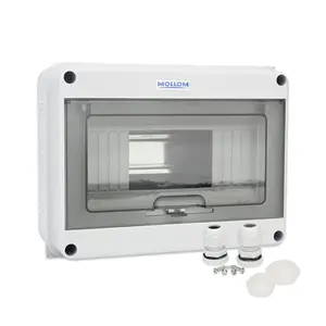 8 Way Circuit Breaker MCB Distribution Protection Box with DIN Rail, IP65 Waterproof,for Indoor and Outdoor