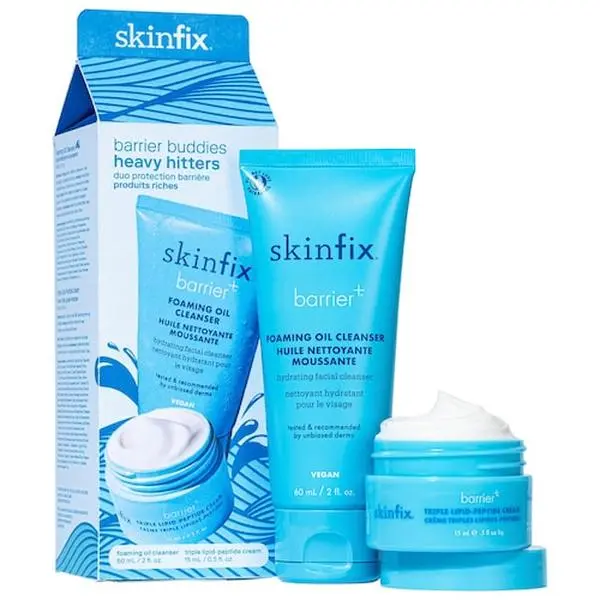 Skinfix  Barrier Buddies: Heavy Hitters hydration set for dry + sensitive skin blemish skincare gift relief care centella spf naked sundays sun butter glowing with color correct safe glow