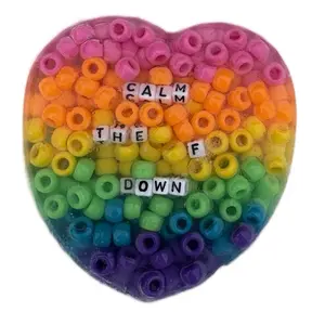 SILICONE PICKY PAD - Medium Rainbow - Handmade Fidget Sensory ASMR Toy/Tool