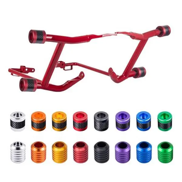 ProTek Rear Performance Crash Bar Saddlebags Guards Full Kit, 1.25" Diameter Mild Steel Tube, 37" Overall Width, 4 Sliders for Crash Protection, 2-Steps Fit '14-'26 Harley Touring, All Sliders Come with 3/8-16 Screws