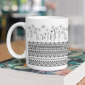 F*ck This Shit Hidden Swear Message Mug, Funny Floral Hidden Message Mug, Secret Santa & White Elephant Gift, Gag Gift for Work Bestie, Gift For Boss
