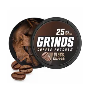 Grinds Coffee Pouches - Black Coffee 25mg