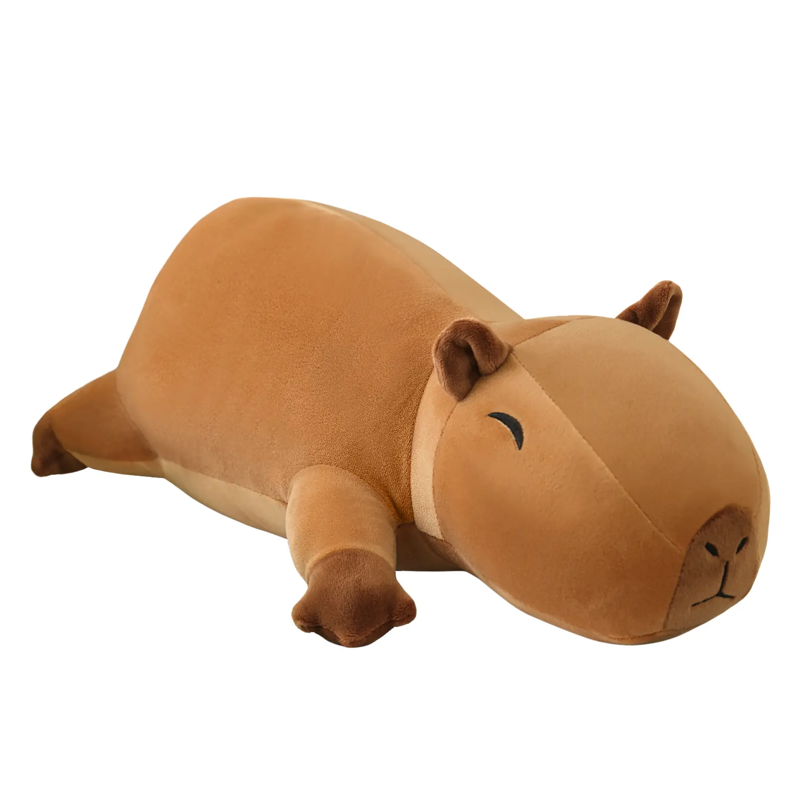 SQEQE Weighted Capybara Stuffed Animal - 13.8"(35cm)/23.6"(60cm) Unisex Collectible Toy, Soft Cuddly Gift, Nature-Themed Bean Pellet Pillow, Naptime Soother for Bedroom Decoration, Birthday & Christmas Gifting
