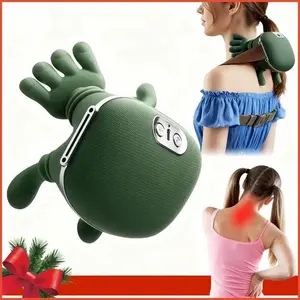 Multi functional simulated human hand five finger shoulder and neck massager, electric massage function neck and shoulder massager, wireless portable USB charging. Deep tissue massage, suitable for the neck, shoulders, back, arms, and legs. Holiday gifts,