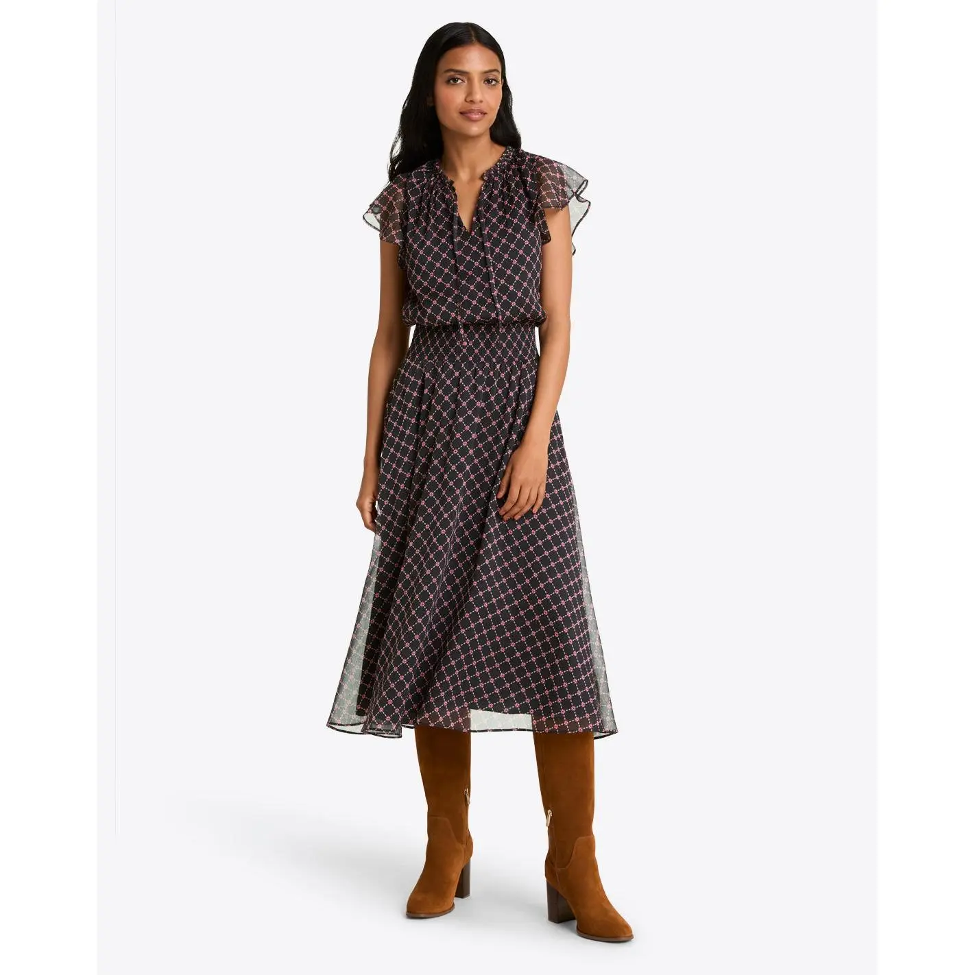 Tenille Dress in Crinkle Chiffon