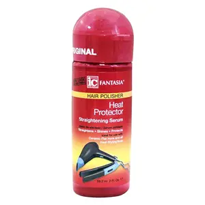 Fantasia IC Heat Protector Straightening Serum 2 fl oz Traveler Size Anti-Frizz Heat Protect Hair Serum for All Hair Types