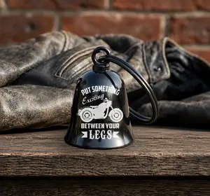 Funny Motorcycle Guardian Bell | Biker Bell Gift for Riders | Put Something Exciting Between Your Legs Bell