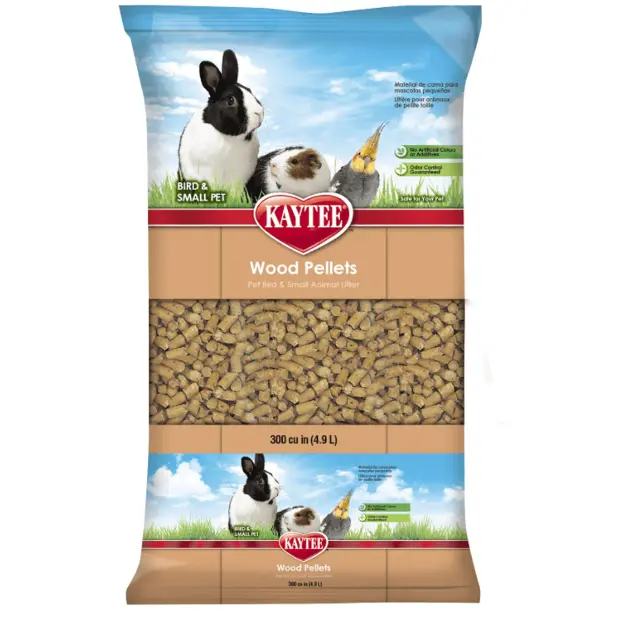 Kaytee Wood Pellets Litter, 4.9 Liter,8 lb Bag