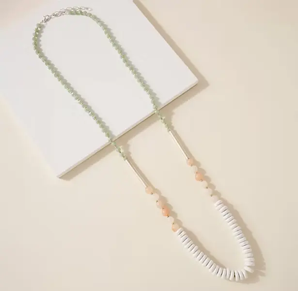 The Seabreeze Beaded Lariat Necklace