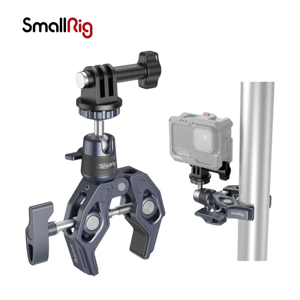 SmallRig Super Clamp w/ Ballhead Camera Mount Clamp for Gopro Camera 7.7 lb Load SmallRig Super Clamp w/ Ballhead Camera Mount Clamp for Gopro Camera 7.7 lb Load