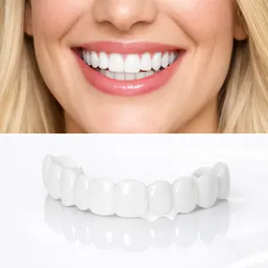 [3 Pairs】Snap On Veneers for Men& Women Instant Whitening SmileKit - Natural Look Reusable FalseTeeth Instant confident smile