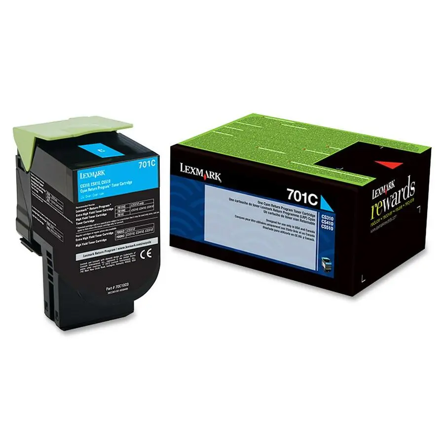 Lexmark 701C Cyan Toner Cartridge