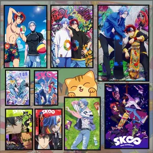 Anime Cool Boy S-Sk8 The Infinity Poster Anime Movie Music TV Series poster Waterproof HD art sticky wall home bedroom aesthetic decoration Gifts For Home Living Bedroom Decor Trendy Room Decoration Easy-To-Apply Gift